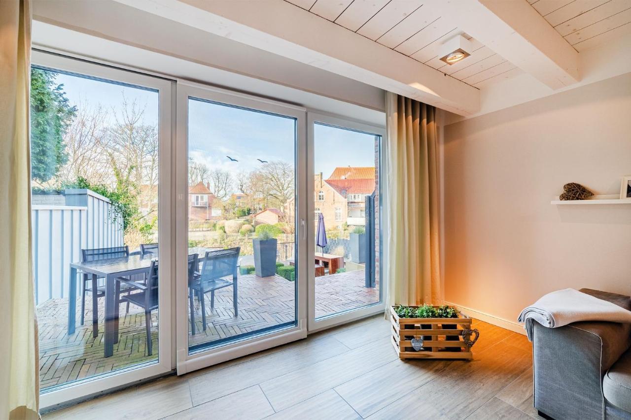 Willa Haus Am Siel 01, Zentral Mit Eigenem Steg Greetsiel Zewnętrze zdjęcie